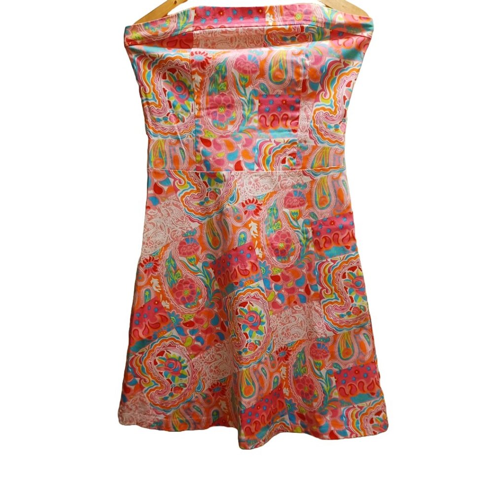 KEY WEST COTTON STRAPLESS DRESS FOR SPRING IN VIBRANT COLORS!